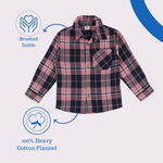 Pink Flannel Wanderer Shacket