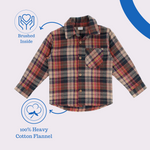 Beige Flannel Shacket