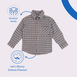 Brown Flannel Shacket
