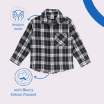 Green Flannel Wanderer Shacket