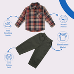 Beige Flannel Wanderer Set