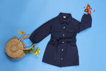 Navy Classic Twill Dress
