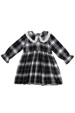 Black Tartan Collar Dress