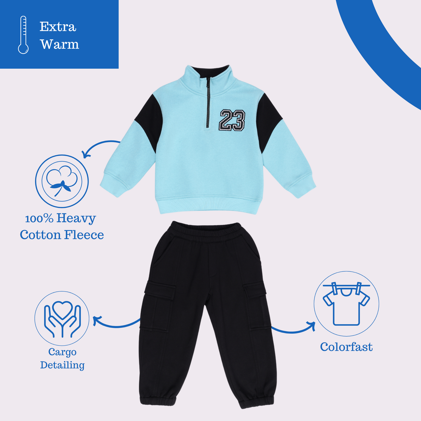 All-star 23 Blue Fleece Track Suit