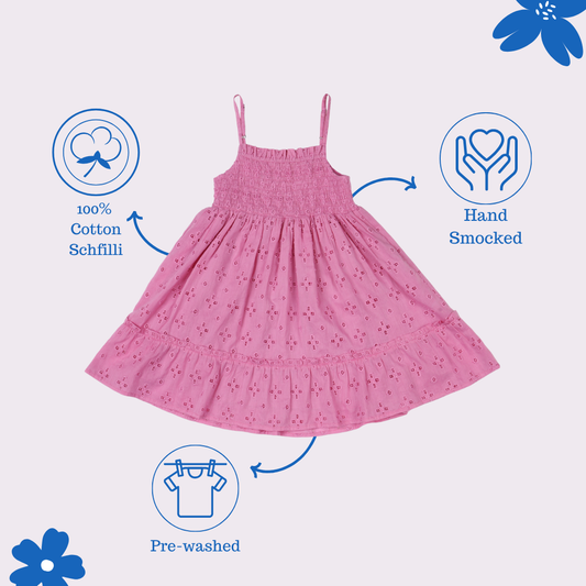 Schifili Pink Tiered Dress