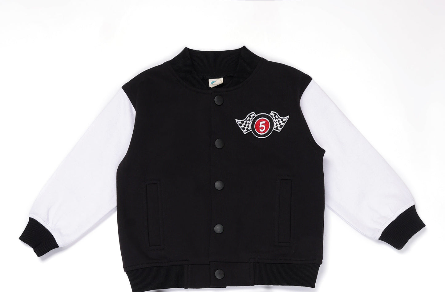 Speedster Black Fleece Varsity Jacket