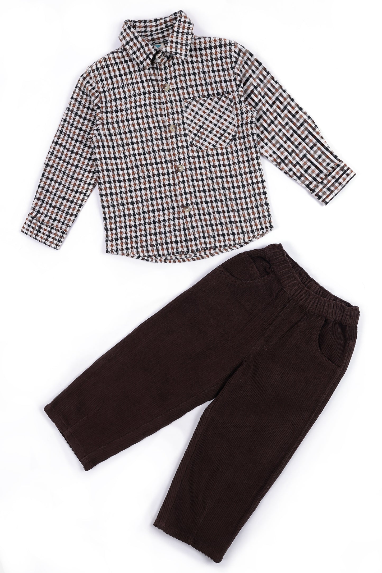 Brown Flannel Wanderer Set