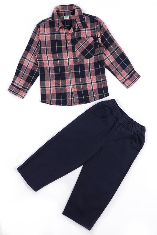 Pink Flannel Wanderer Set