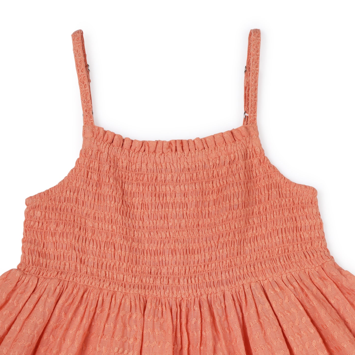 Schfili Orange Tiered Dress