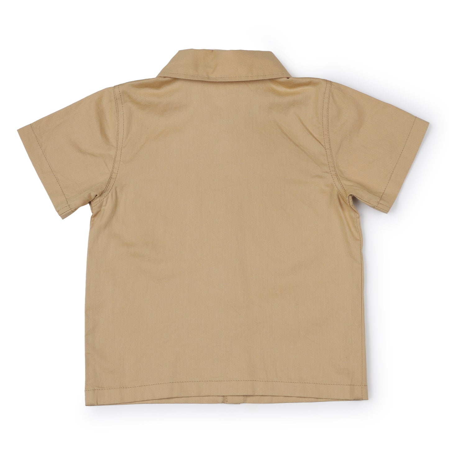 Boys Biege Safari Cotton Co-ord Set