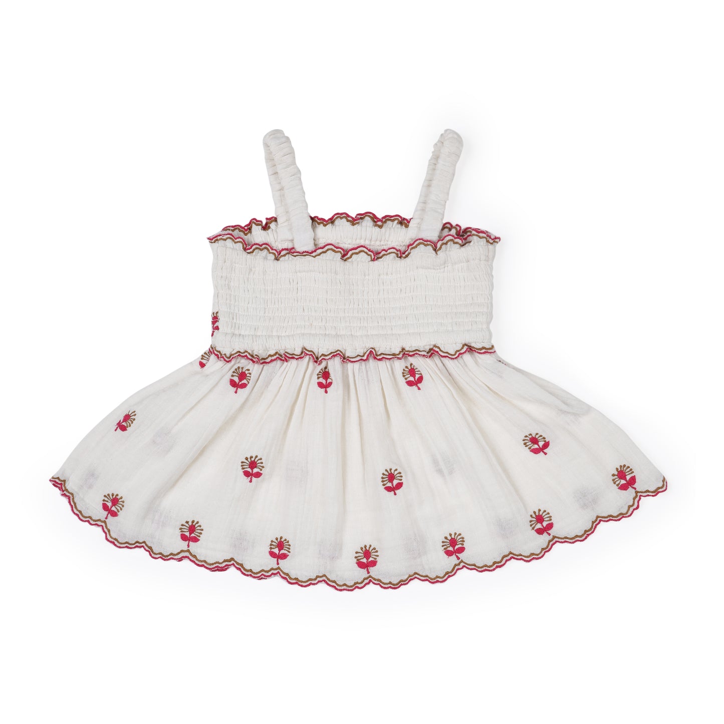 Hand Embroidred Muslin Skirt Set