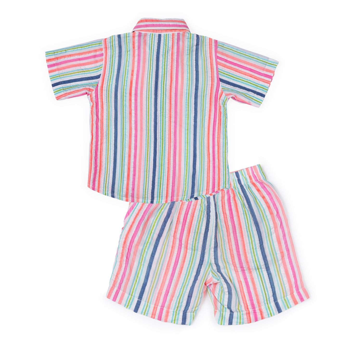 Seersucker Boys Multi-Stripe Co-ord Set