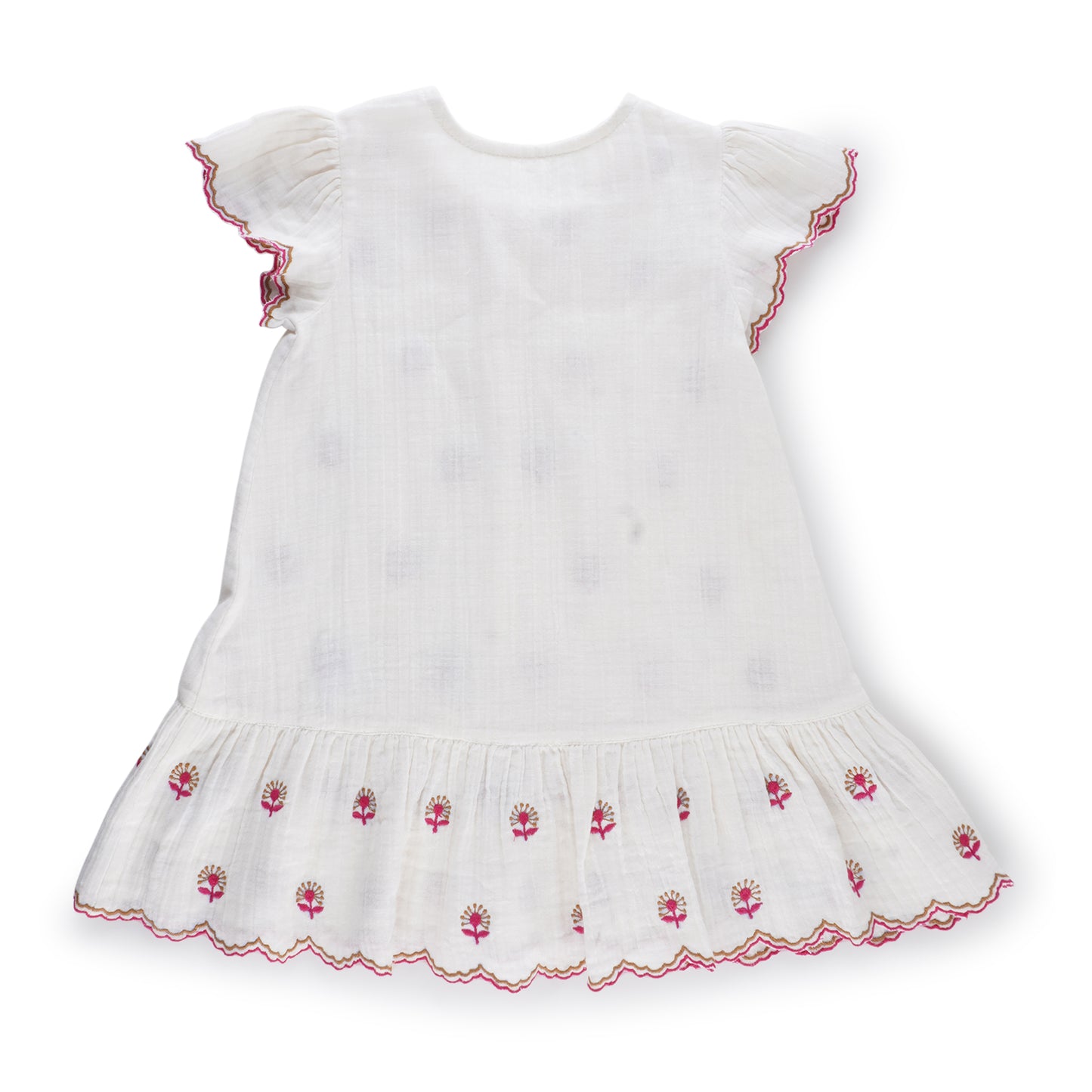 Hand Embroidered Muslin Dress